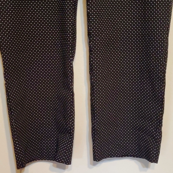 In Every Story Universal Fit Black w/ Square Micro Polka Dot Print Slacks, 20 - Picture 4 of 9
